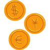 imagem de moedas com diferentes símbolos, representando o preço justo, do site momento mídia